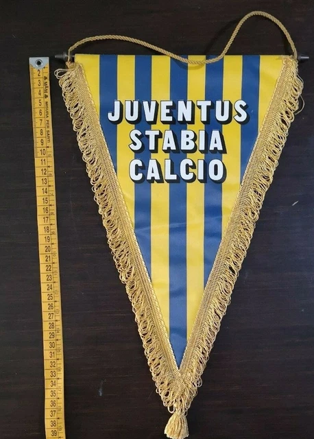 GAGLIARDETTO JUVENTUS 22 SCUDETTI VINTAGE RISALE A 30 ANNI FA