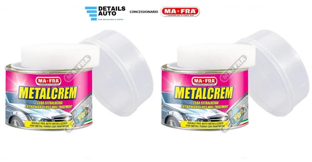 x2 Metal Crem 250ml Mafra Crema Extralucida per Auto Metallizzate