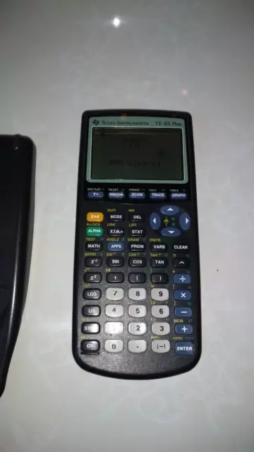 Ti-83 Plus Graphic Calculator Working Decent Cond with screen flaw dark spot