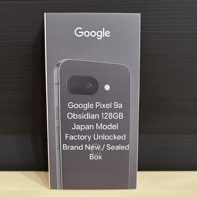 GOOGLE PIXEL 9A Obsidian 128GB Factory Unlocked GA05769-JP Japan