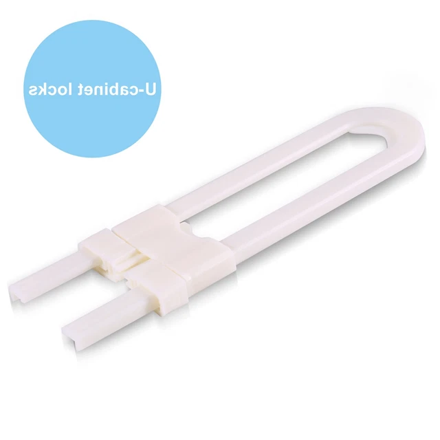 REER - SET 3 FUSIBILI PER ARMADI E CASSETTI SICUREZZA BAMBINI Invisibili Colore Bianco 13213612