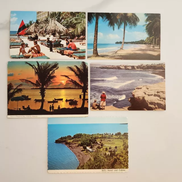 Vtg Postcard Lot BEACH & LAKE Vacation Spots