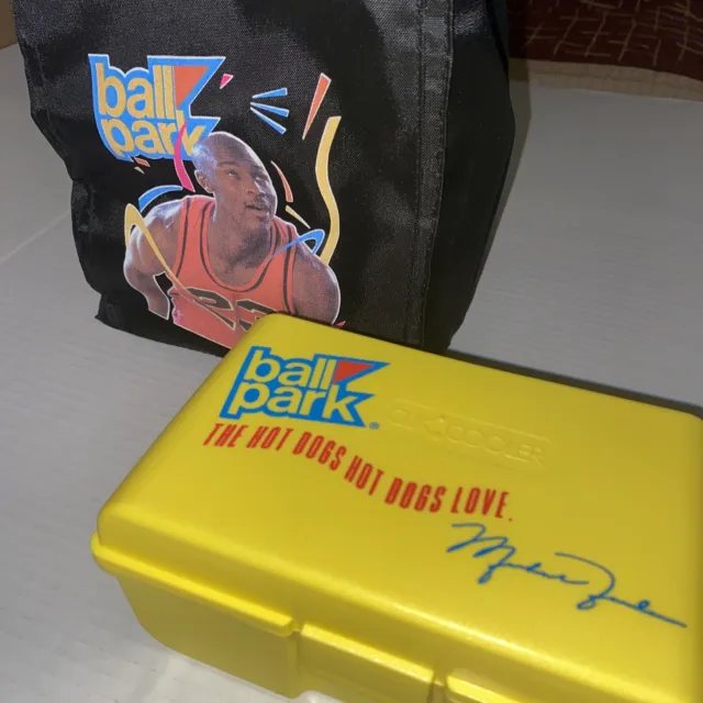 Michael Jordan Ball Park Franks Promo Insulated Lunch Bag w Cooler Chicago Bulls