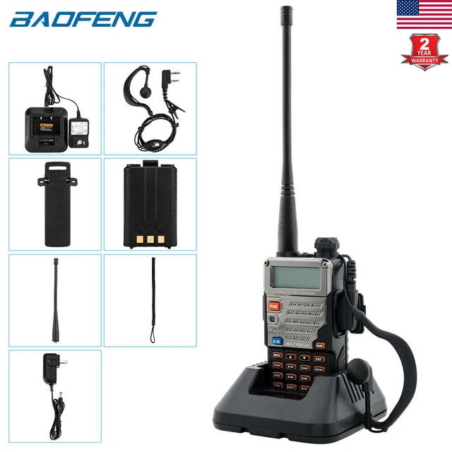 BAOFENG UV5R VHF UHF DualBand Portable Twoway Radio Walkie Talkie