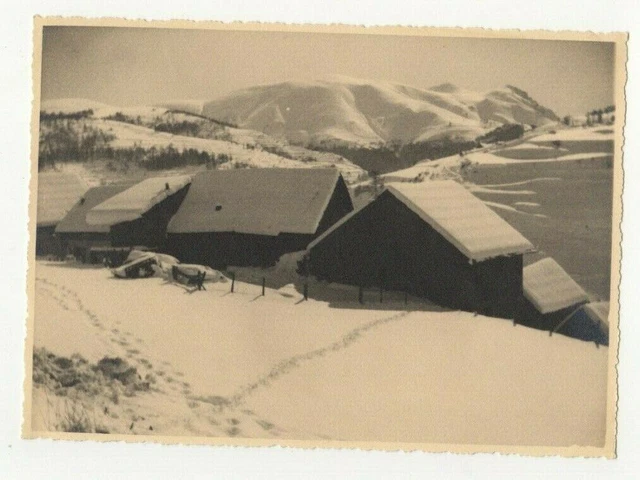 LIV2313  Photographie photo vintage Beuil 06 Alpes maritimes Valberg neige hiver