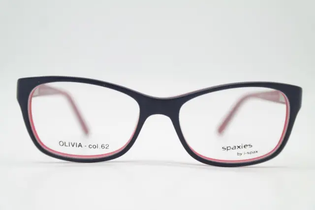 Gafas spaxies by i spax OLIVIA Azul Blanco Rojo Ovalado Montura de Lentes Nuevo