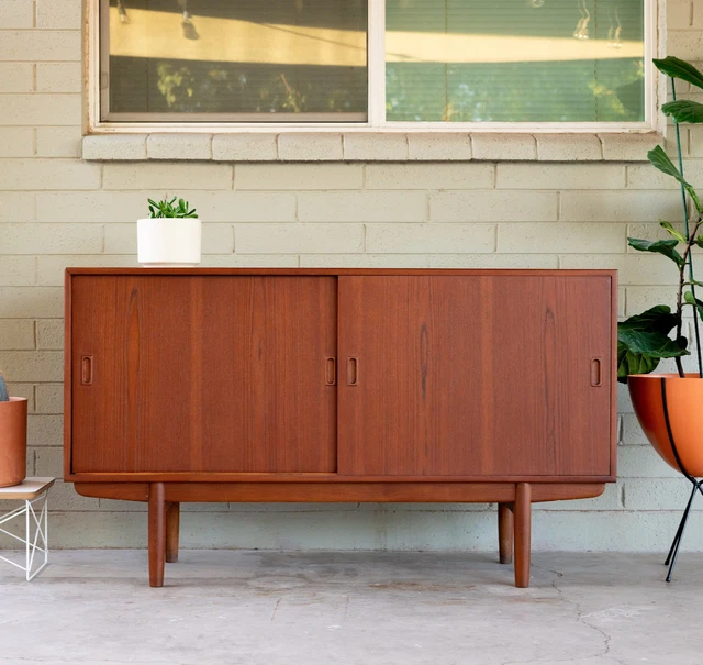 Danish Modern / Mid Century Teak Credenza / Sideboard by Borge Mogensen