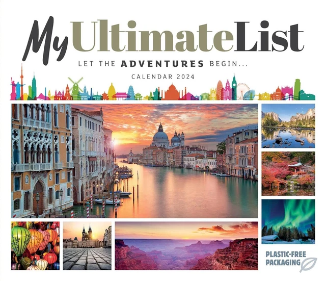 MY ULTIMATE LIST Travel 2024 Daily Desk Calendar Brand New