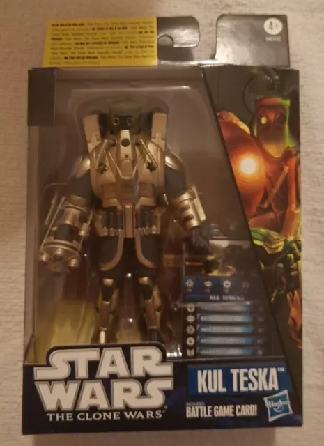Star Wars Kul Teska Clone Wars Videogioco Action Figure + Gioco Battaglia Nuovo
