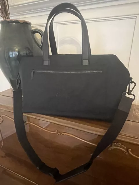 Away Luggage Travel Weekender Duffle Gym Bag Heavy Duty Black Hard Solid Nylon