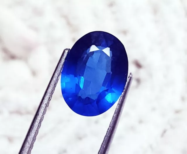 Naturel Topaze Bleu Londres Forme Ovale 5.45 CT Ggl Certifié Desseré Gemme 2