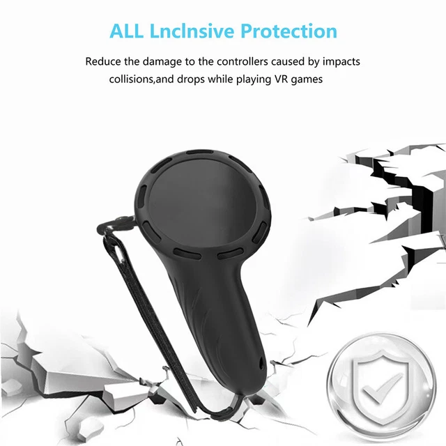 Soft Controller Cover W/ Wrist Straps For Meta Quest 3 VR Headset Anti Drop Hand