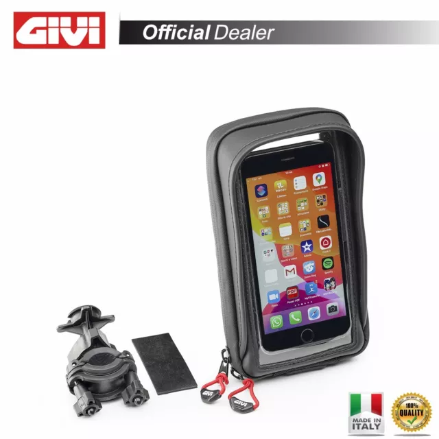 Givi S958B Porta Smartphone Universale Manubrio Moto Per Telefoni 189X97Mm