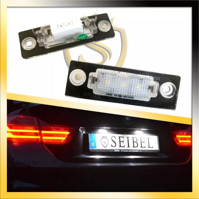 Premium LED Kennzeichenbeleuchtung für VW Golf Plus Caddy 3 4 Passat 3BG Touran