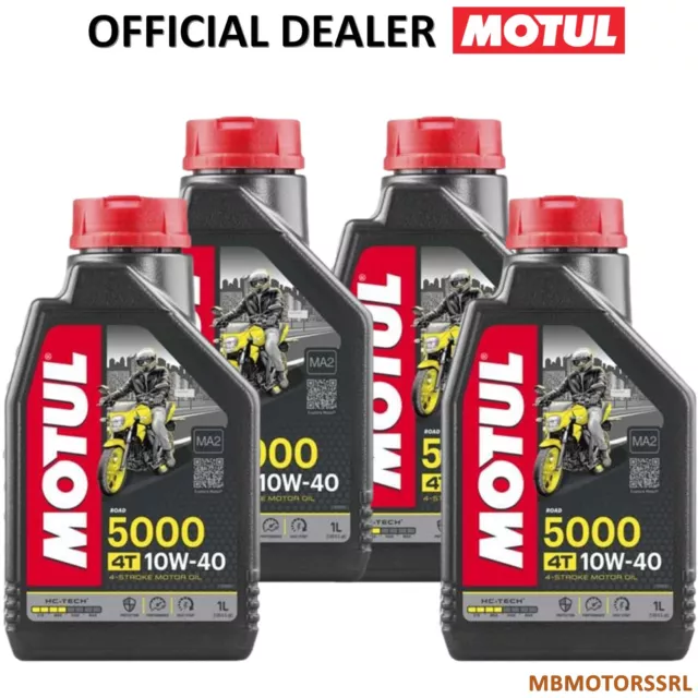 Olio Motore Moto Motul 5000 4T 10W40 10W-40 10W 40 4 litri MOTO SCOOTER 4TEMPI