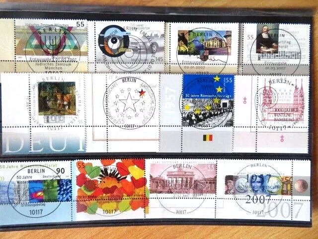 Bund/BRD Briefmarken Lot 2007 Esst Berlin Eckrand,Sammlerqualität