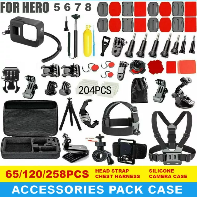 Accessories Pack Case Chest Head Bike Monopod Float Mount for GoPro Hero 8 7 6 5