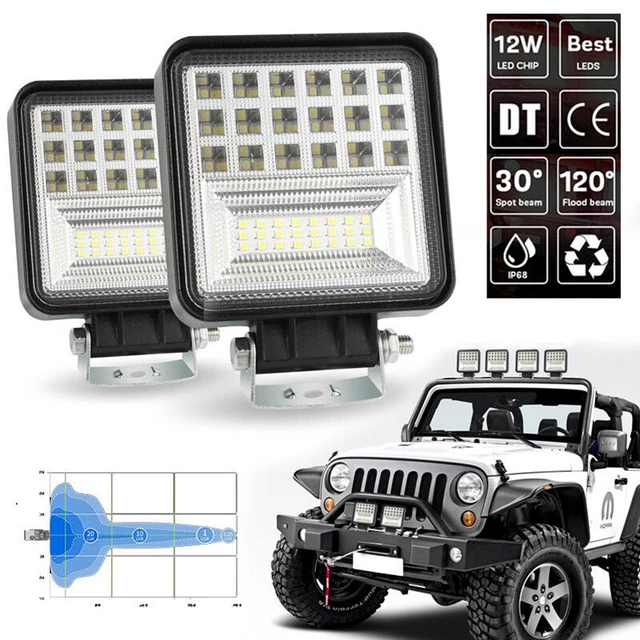 Lampada da guida LED 4 pollici 126 W LED barra luminosa combo punto alluvione auto camion di $v