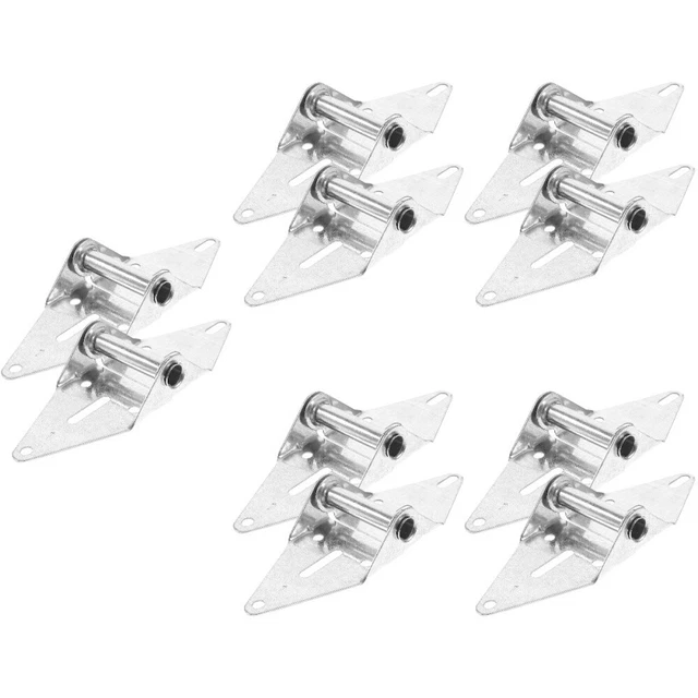 2 Confezioni Di Cerniere Autochiudenti In Nichel Bianco, Cerniere - Foto 3