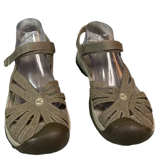 KEEN Womens Rose Sandals Size 11 Gray Strappy Outdoors Hiking Sport Fisherman