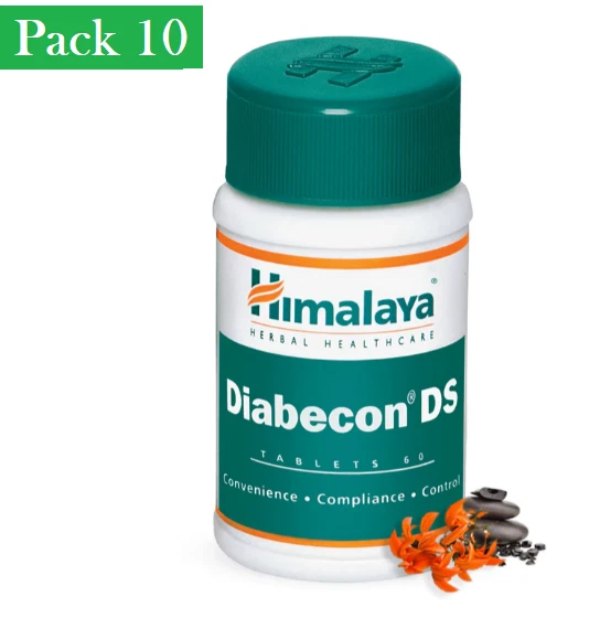 10X60 TAB HIMALAYA Herbal Diabecon (DS) 600 Tablets For excessive blood