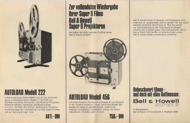 Prospekt BELL & HOWELL Super 8 Cameras und Projektoren um 1970 ( 2129