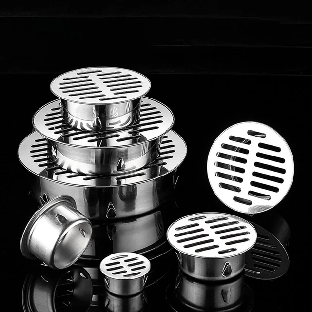 Desagüe de piso de acero inoxidable para drenaje grande 50 200 mm tamaño disponible