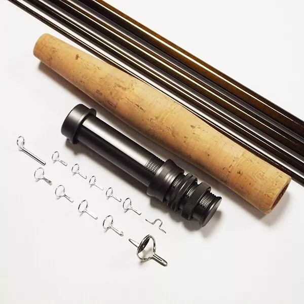 NEXTackle Fly Rod Blank SL Nymph 12ft 4wt 5pc IM6 /30T Carbon Ready to Build Kit