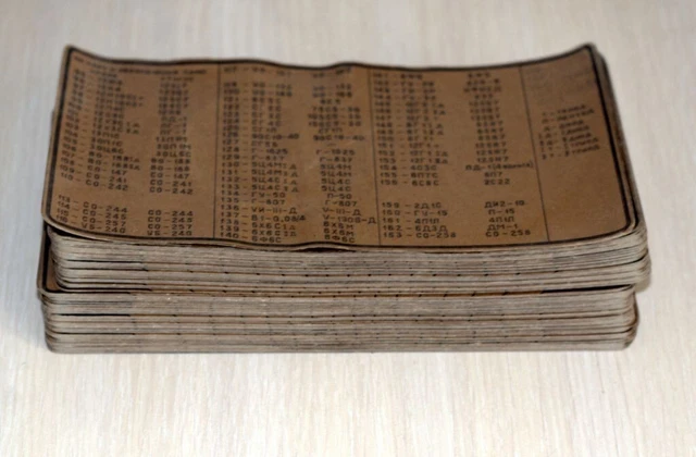 iL-14 Russian Tubetester Cards (157 pcs) iL-14 Russian Tubetester Cards (157 pcs)