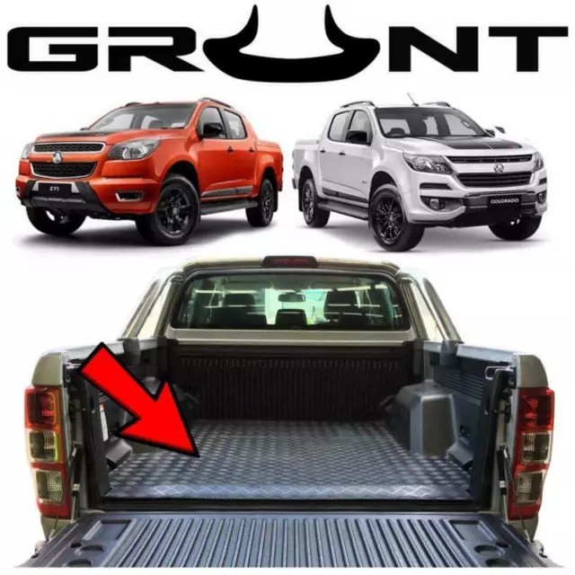 Grunt 4x4 Rubber Ute Mat for Holden Colorado RG DualCab 2012-2017 suits tubliner