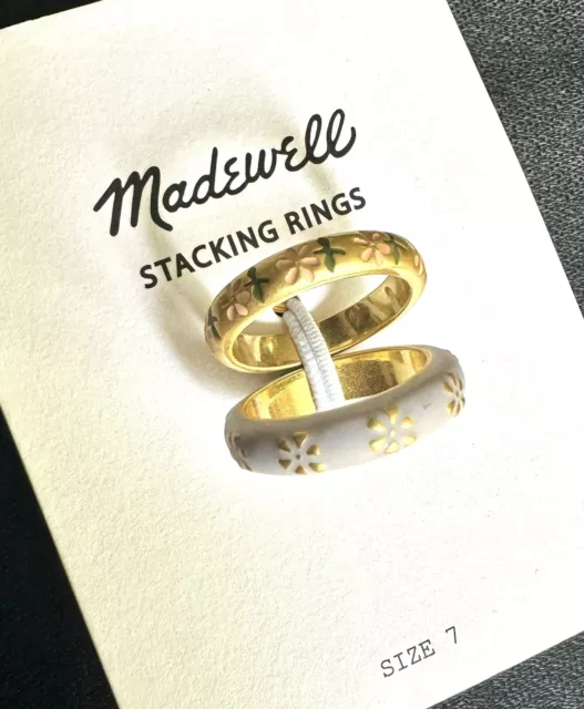 Madewell Ring Stackable Set Size 7 2