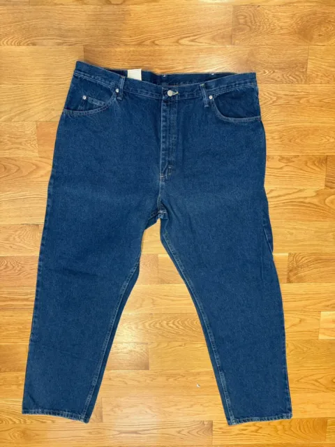 WRANGLER FIVE STAR Premium Denim Relaxed Fit Blue Jeans Men’s Sz 42x32 ...