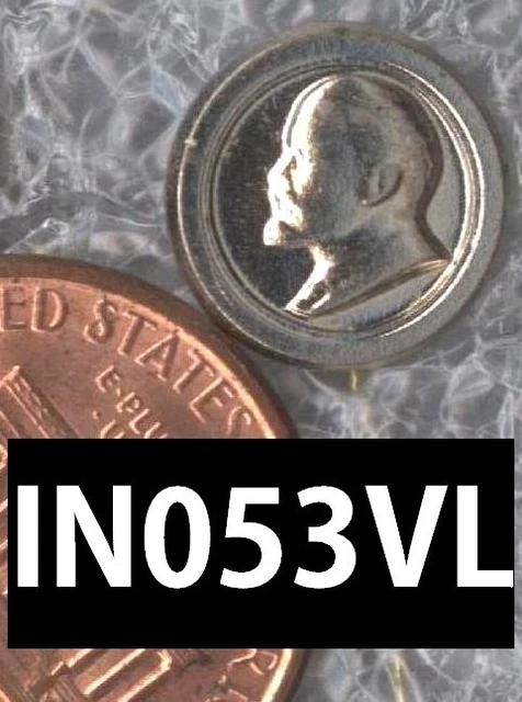 Vintage Soviet Russian Communist Vladimir Lenin MINI Pin back CIRCLE