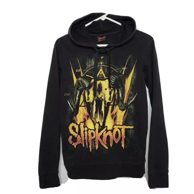 SLIPKNOT Double Sided Goat Skull Hoodie Sweatshirt Women's XS Band Rock Metal