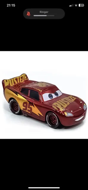 Disneys Pixar Cars 3 Diecast Red & Gold Rust-eze Lightning Mcqueen 1:55 Toy Car
