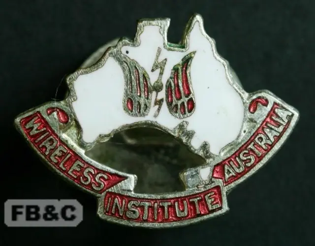 Wireless Institute of Australia Enamel Lapel Badge