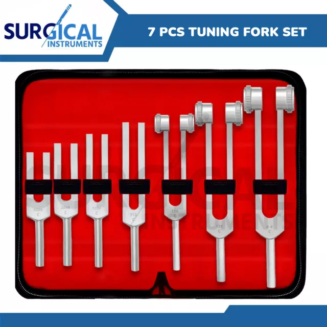 7 Tuning Forks Set Medical Surgical Chiropractic Physical Diagnostic instruments