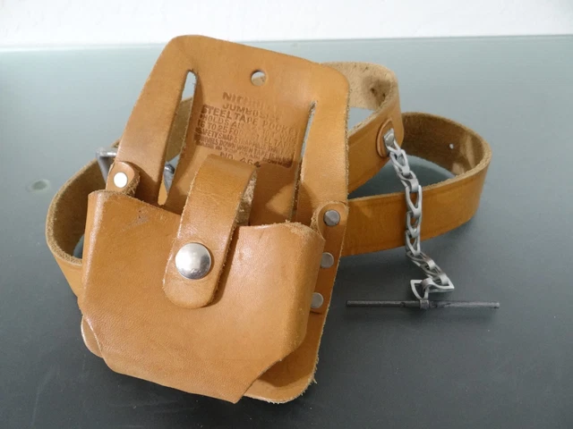 Klein Tools 5207 Electrician Tool Belt w/ Nicholas 464 Tape Measure Holder