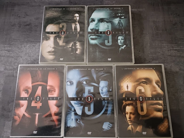 Lot de 5 coffrets DVD X-Files saisons 2 à 6. Bon état (voir détails annonce)