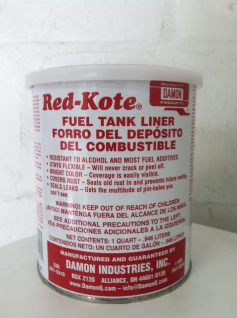 Gas Fuel Tank Leak Repair Sealer, Quart 