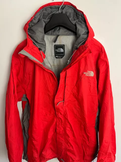 Giacca Uomo North Face Cappotto Large/Extra Large L/XL Impermeabile Rosso Hyvent #3