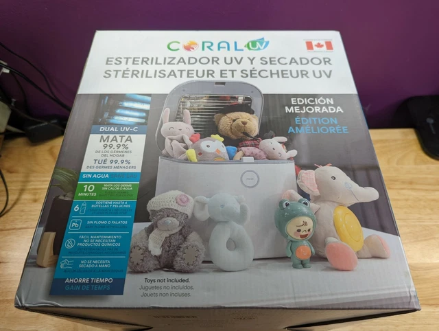 Coral UV 3 in 1 Sterilizer and Dryer - Baby Bottle Sterilizer kills 99.9% Germs