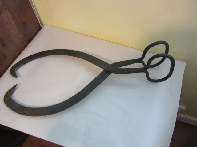 Antique Iron Ice Block or Logging Tongs Vintage Tool Primitive Rustic Barn Decor