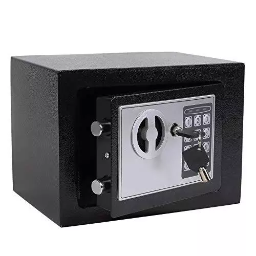 Electronic Deluxe Digital Security Safe Box Key Keypad Lock Home Office Hotel...