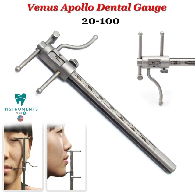 Prosthodontics VDO Ruler Manual Dental Venus Apollo Gauge Dentistry Instruments