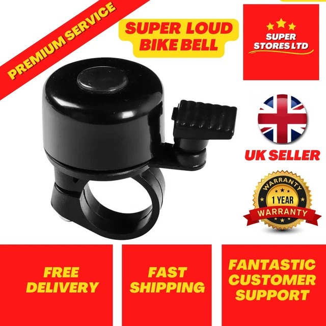 Bike Ring Bell Alarm Handlebar Loud Black Mountain Mini Bicycle Horn Kids Adult*