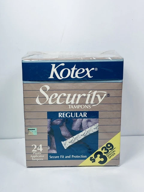 Kotex Security Tampons Discontinued