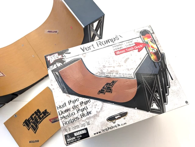 Vert Half Pipe Fingerboard VINTAGE Tech Deck Skateboard Half Pipe