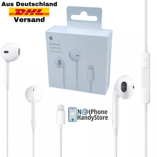 Original iPhone 12 13 14 Pro Max Mini Kopfhörer Lightning Mikrofon Headset Kabel