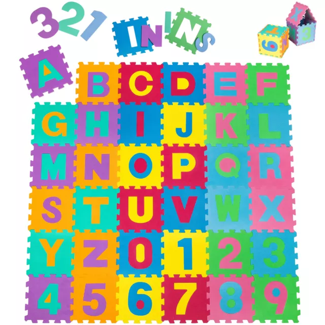 86 tlg Puzzlematte Kinderteppich Spielteppich Schaumstoffmatte Spielmatte Matte